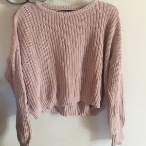 nude pink knitted sweater